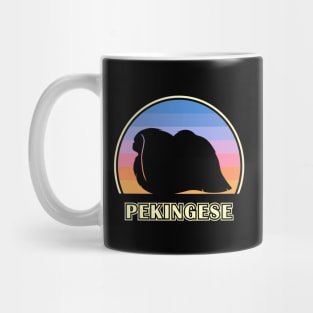 Pekingese Vintage Sunset Dog Mug